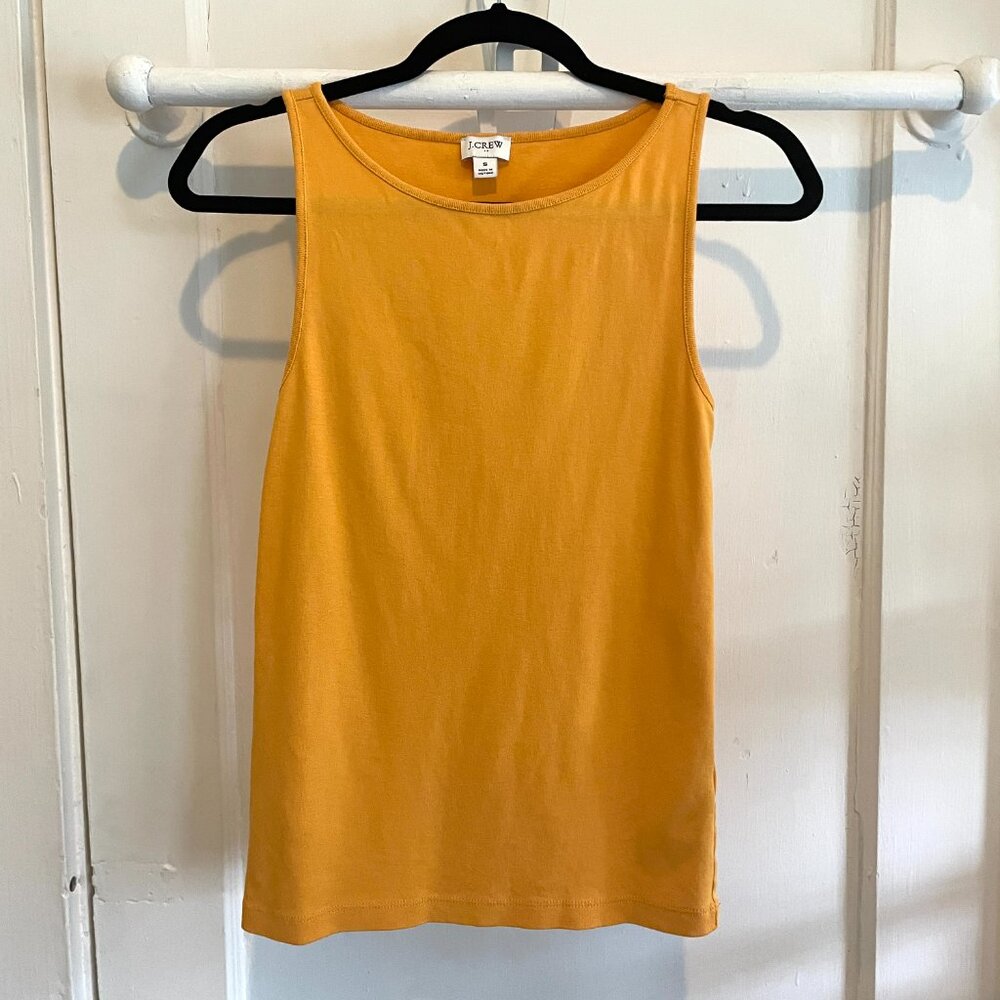 Women's J.Crew Open Neck Cami Top | Saffron | Size Small | NWOT - Picture 2 of 4
